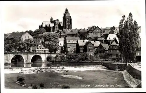Ak Wetzlar an der Lahn, Dom, Brücke