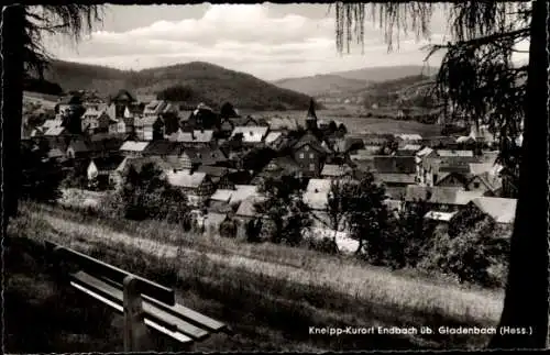 Ak Bad Endbach in Hessen, Sitzbank, Panorama