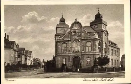 Ak Giessen Gießen an der Lahn Hessen, Universitäts-Bibliothek