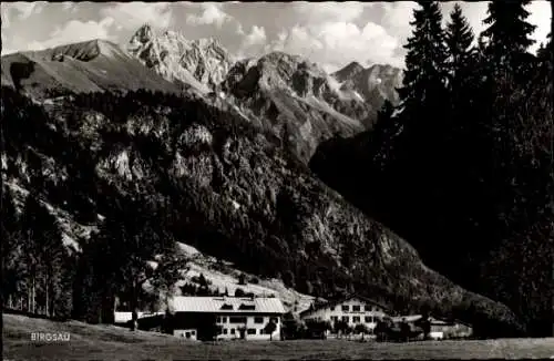 Ak Birgsau Oberstdorf im Oberallgäu, Trettachspitze, Mädelegabel, Hochfrott, Bockkarkopf