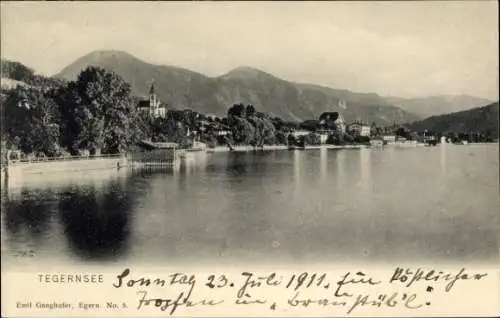 Ak Tegernsee in Oberbayern, Panorama