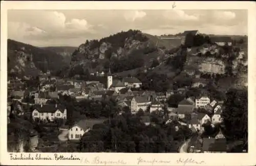 Ak Pottenstein Fränkische Schweiz, Gesamtansicht