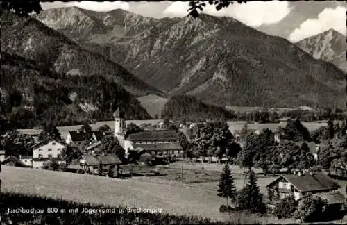 Ak Fischbachau in Oberbayern, Jägerkamp, Brecherspitz, Panorama