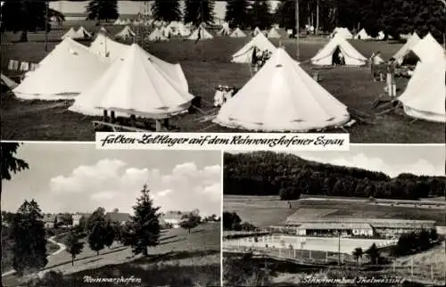 Ak Reinwarzhofen Thälmassing, Falken Zeltlager auf dem Espan, Schwimmbad