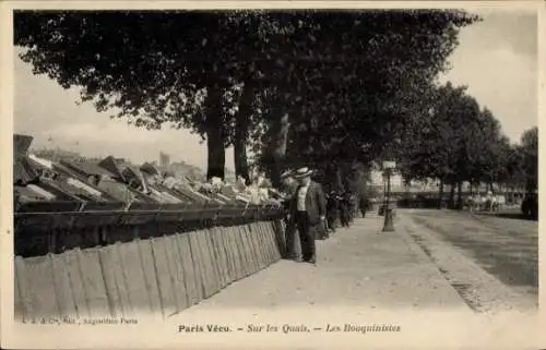 Ak Paris I., Paris lebte, An den Kais, Les Bouquinistes