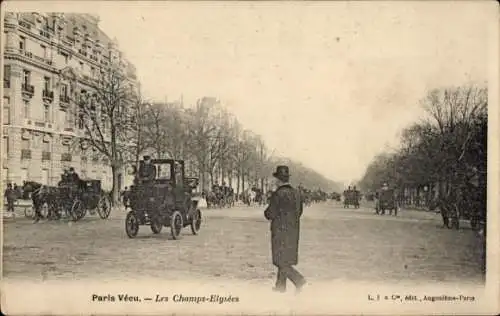 Ak Paris VIII Élysée, Paris lebte, Champs Élysée