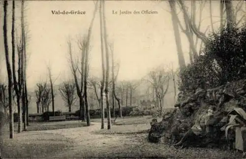 Ak Paris V Val-de-Grâce, Offiziersgarten