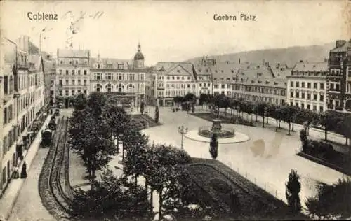 Ak Koblenz am Rhein, Goeben Platz