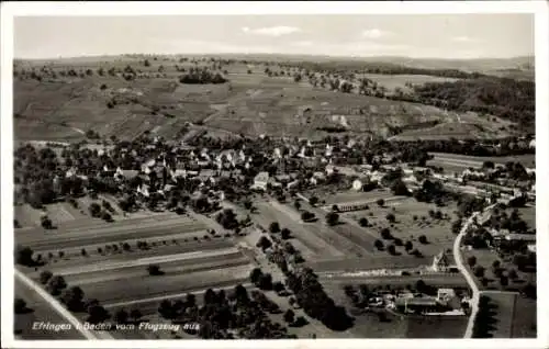 Ak Efringen Kirchen am Oberrhein, Gesamtansicht, Luftbild