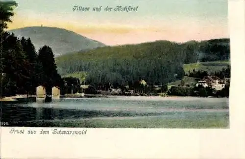 Ak Titisee Neustadt im Breisgau Hochschwarzwald, Panorama, See, Hochfirst