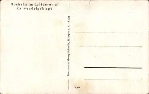 Ak Hochalm im Laliderertal, Karwendelgebirge