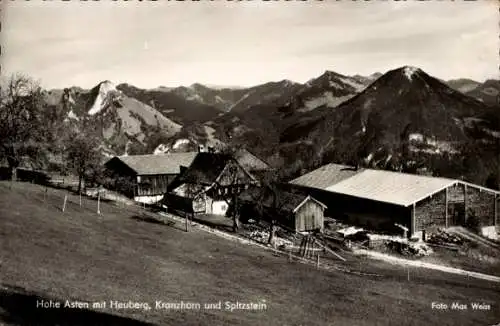 Ak Flintsbach am Inn Oberbayern, Hohe Asten, Heuberg, Kranzhorn, Spitzstein