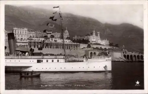 Ak Monte-Carlo Monaco, The Casino, Dampfer Prinzessin Heinrich