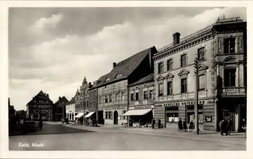 Ak Kyritz in der Prignitz, Markt, Geschäfte, Deutsche Notenbank