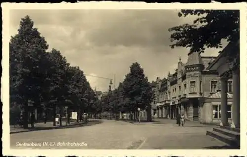 Ak Senftenberg in der Niederlausitz, Bahnhofstraße