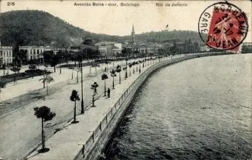 Ak Botafogo Rio de Janeiro Brasilien, Avenida Beira Mar