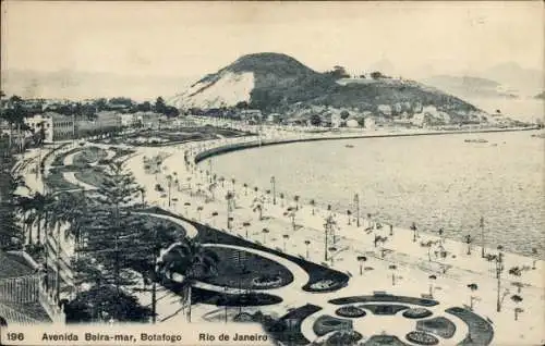 Ak Botafogo Rio de Janeiro Brasilien, Avenida Beira mar