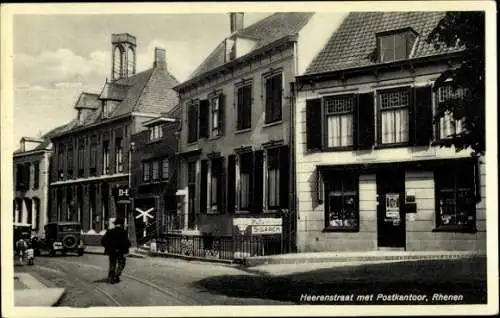 Ak Rhenen Utrecht, Heerenstraat, Postamt