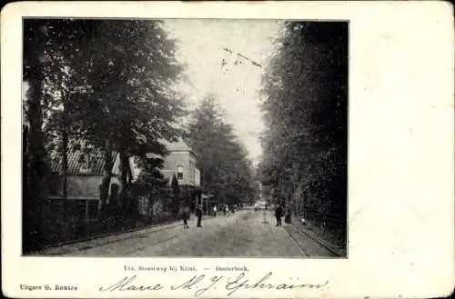 Ak Oosterbeek Renkum Gelderland, Utr. Straße in der Nähe von Klint