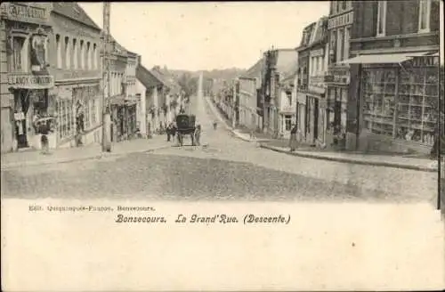 Ak Bon Secours Bonsecours Péruwelz Hennegau, Grande Rue