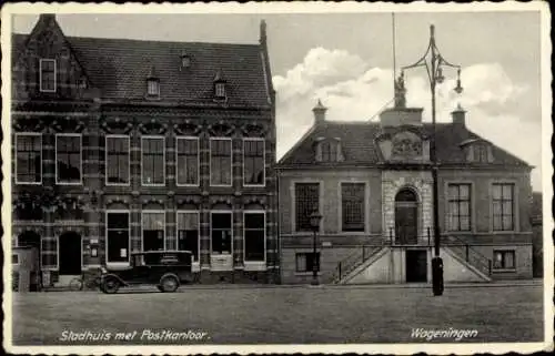 Ak Wageningen Gelderland Niederlande, Rathaus, Postamt