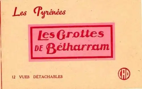 Set von 12 Ak Artigues Hautes-Pyrénées die Höhlen von Bétharram