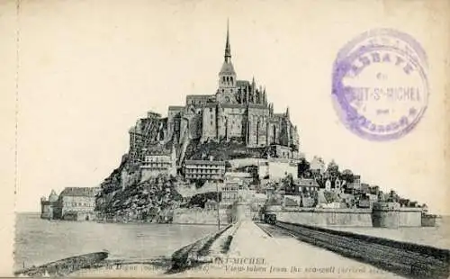 kleines Album mit 9 Ak von Le Mont Saint Michel Manche