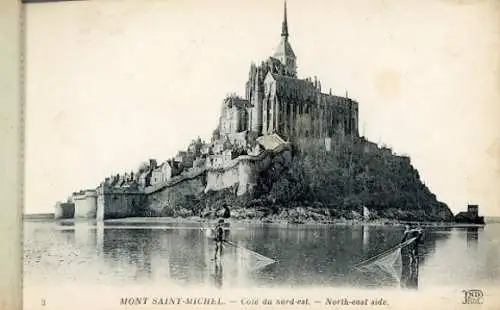 kleines Album mit 9 Ak von Le Mont Saint Michel Manche