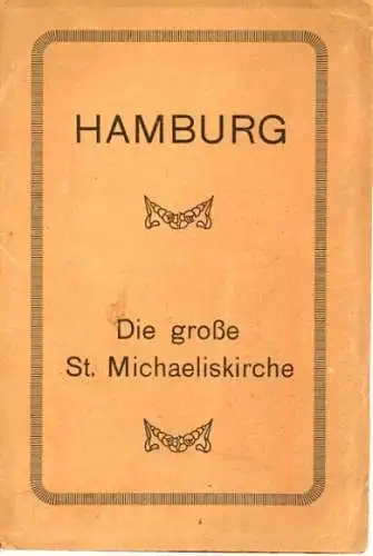 Set von 8 AK Hamburg Die große  St. Michaeliskirche, zusammenhängend, im Umschlag