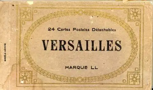 kleines Heft mit 24 AK Versailles