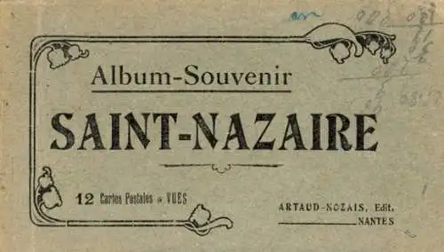 Album mit 12 Ak Saint Nazaire Loire Atlantique