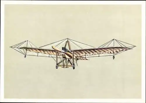 Set von 13 AK im Umschlag Historische Flugzeuge II, verschiedene Ansichten