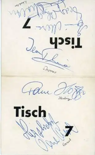 50 Papierstücke Autogramme Schauspieler