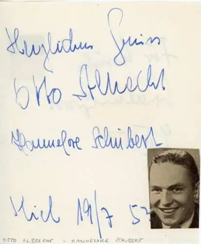 51 Papierstücke Autogramme Schauspieler