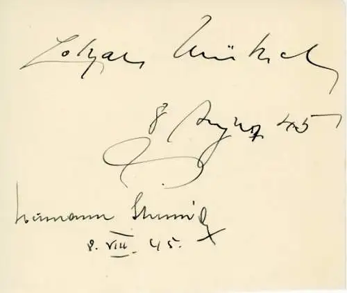 51 Papierstücke Autogramme Schauspieler