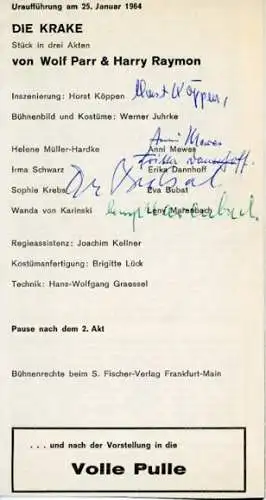 50 Papierstücke Autogramme Schauspieler