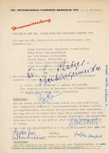 50 Papierstücke Autogramme Schauspieler