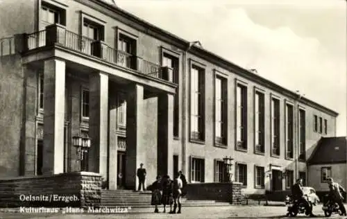 Ak Oelsnitz Erzgebirge, Kulturhaus Hans Marchwitza