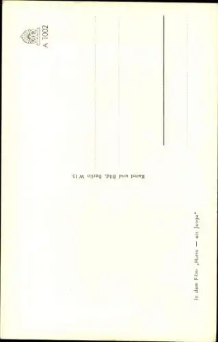 Ak Schauspielerin Ingrid Pan, Portrait im Sessel, Film Hurra - ein Junge, Autogramm