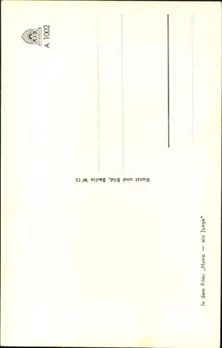 Ak Schauspielerin Ingrid Pan, Portrait im Sessel, Film Hurra - ein Junge, Autogramm