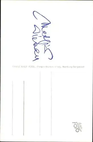 Ak Schauspieler Mathias Wieman, Portrait, Autogramm, Profilansicht