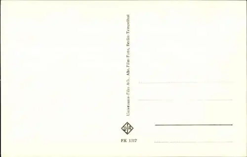 Ak Schauspieler Walter Müller, Portrait, UfA Film, Autogramm