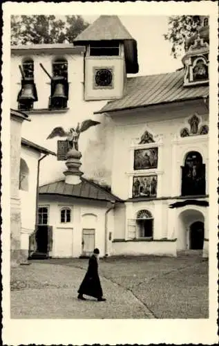 Ak Petschory Petseri Russland, Partie am Kloster, Glocken