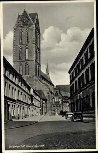 Ak Hansestadt Wismar, Marienkirche