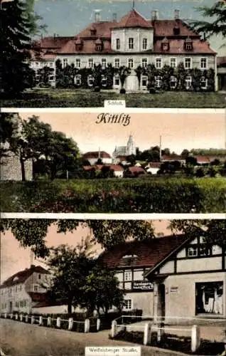 Ak Kittlitz Löbau in Sachsen, Schloss, Weißenberger Straße