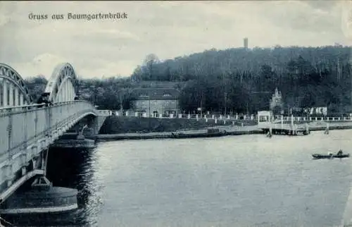 Ak Geltow an der Havel, Baumgartenbrück, Brücke