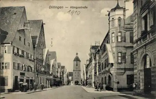 Ak Dillingen an der Donau, Königstraße