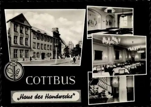 Ak Cottbus in der Niederlausitz, Haus des Handwerks, Innenansichten