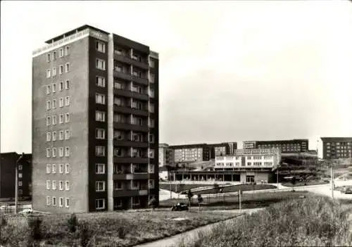 Ak Bieblach Gera in Thüringen, Kaufhalle Nord, Hochhäuser