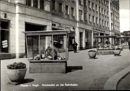 Ak Plauen im Vogtland, Neubauten an der Bahnhofstraße